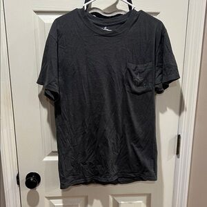 Men's Gray Guy Harvey Fishing T-Shirt with Pocket Medium EUC